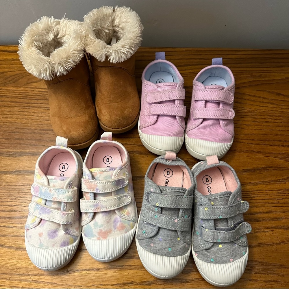 Toddler Cat & Jack Size 8 Shoe Bundle